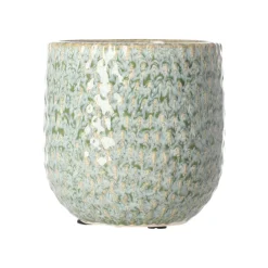 Pot keramiek groen 12 x 11 cm