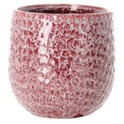 Pot keramiek roze 12 x 11 cm
