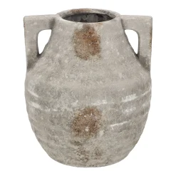 Pot kruik met oren 19 x 16 cm rustiek