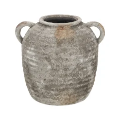 Pot kruik met oren 27 x 24 cm rustiek