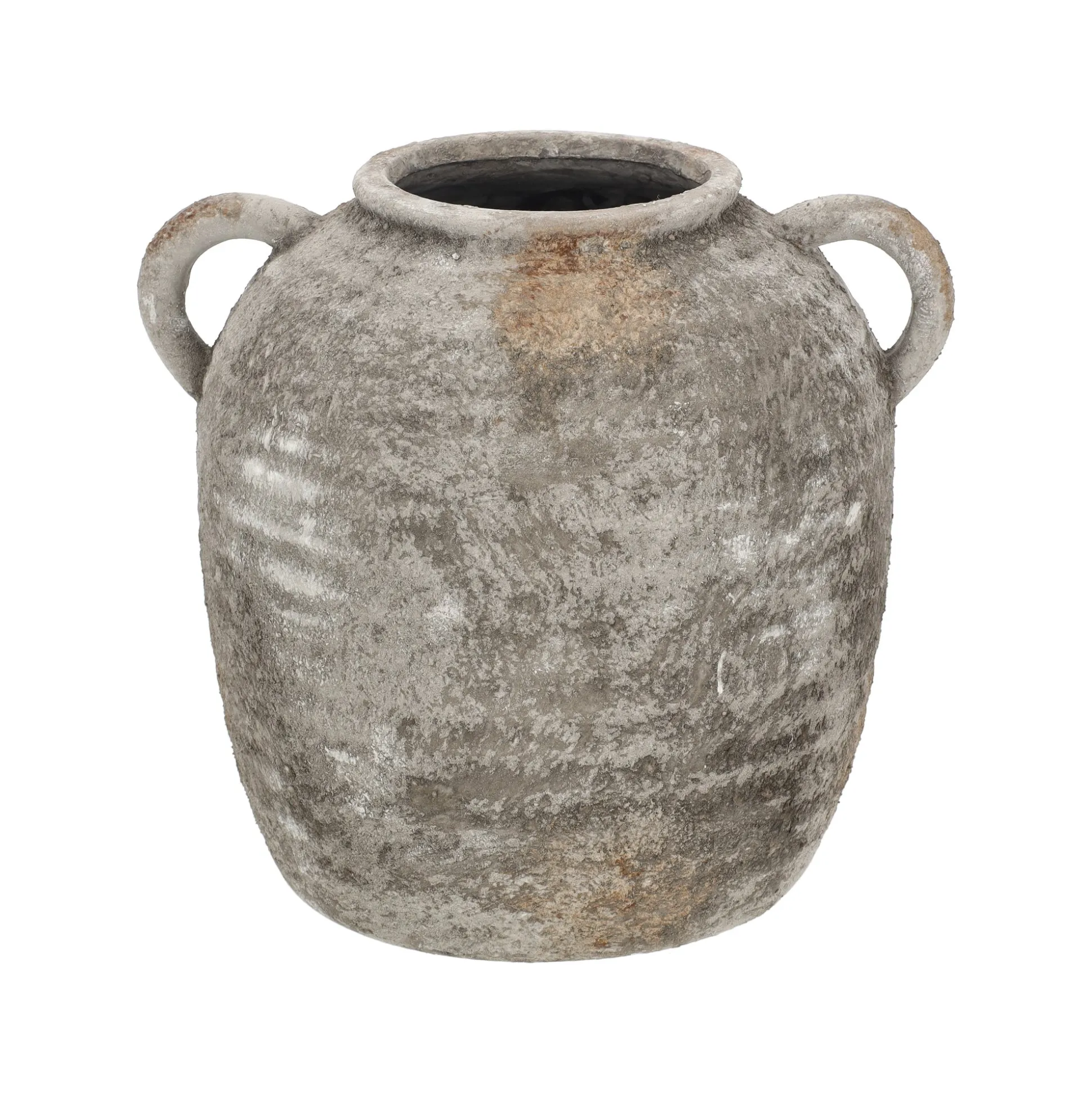 Pot kruik met oren 27 x 24 cm rustiek