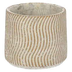 Pot ribbel 17 cm cement