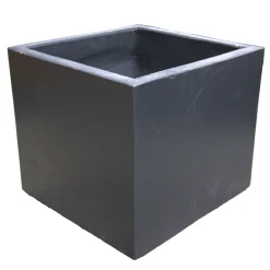 Pot Smooth Cubi Lead 23 cm