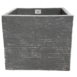 Pot Utah Cubi Washed Grey 23 cm