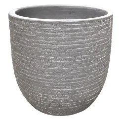Pot Utah egg washed grey 25 cm
