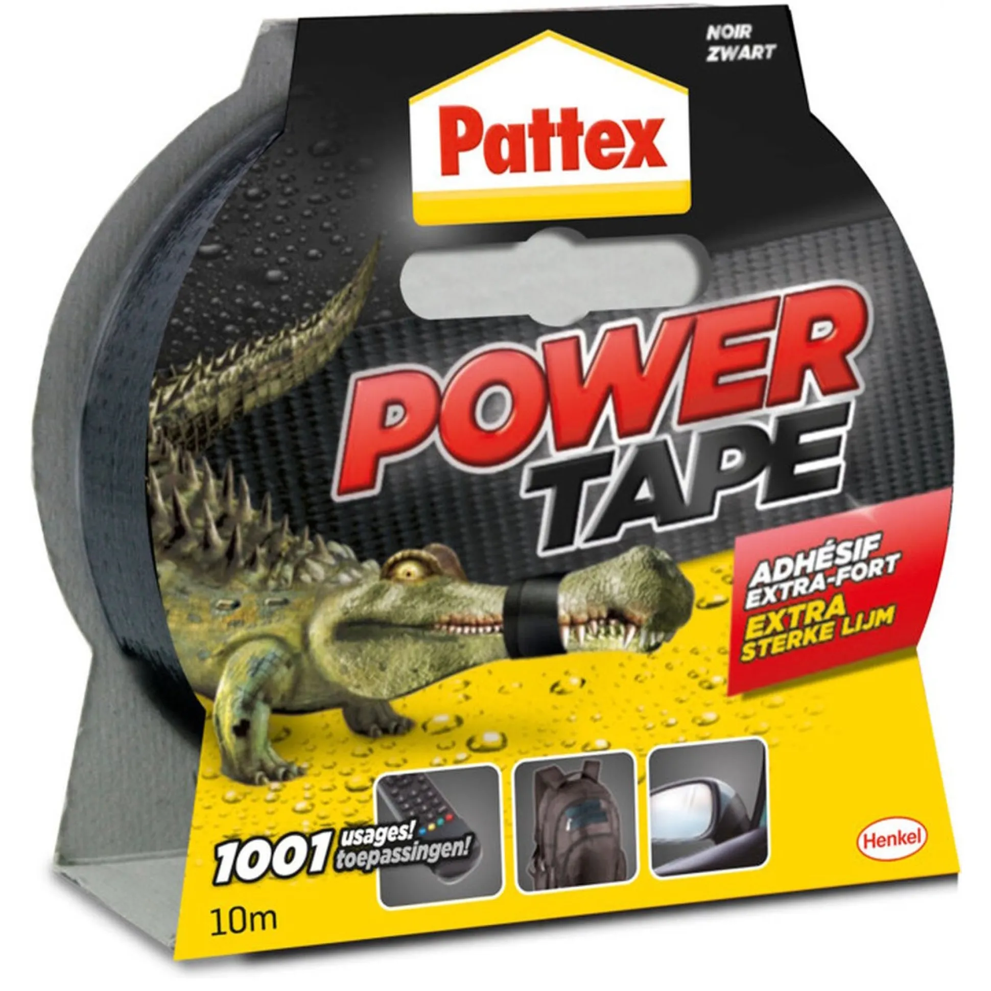 Power tape 10Mx50mm zwart Pattex