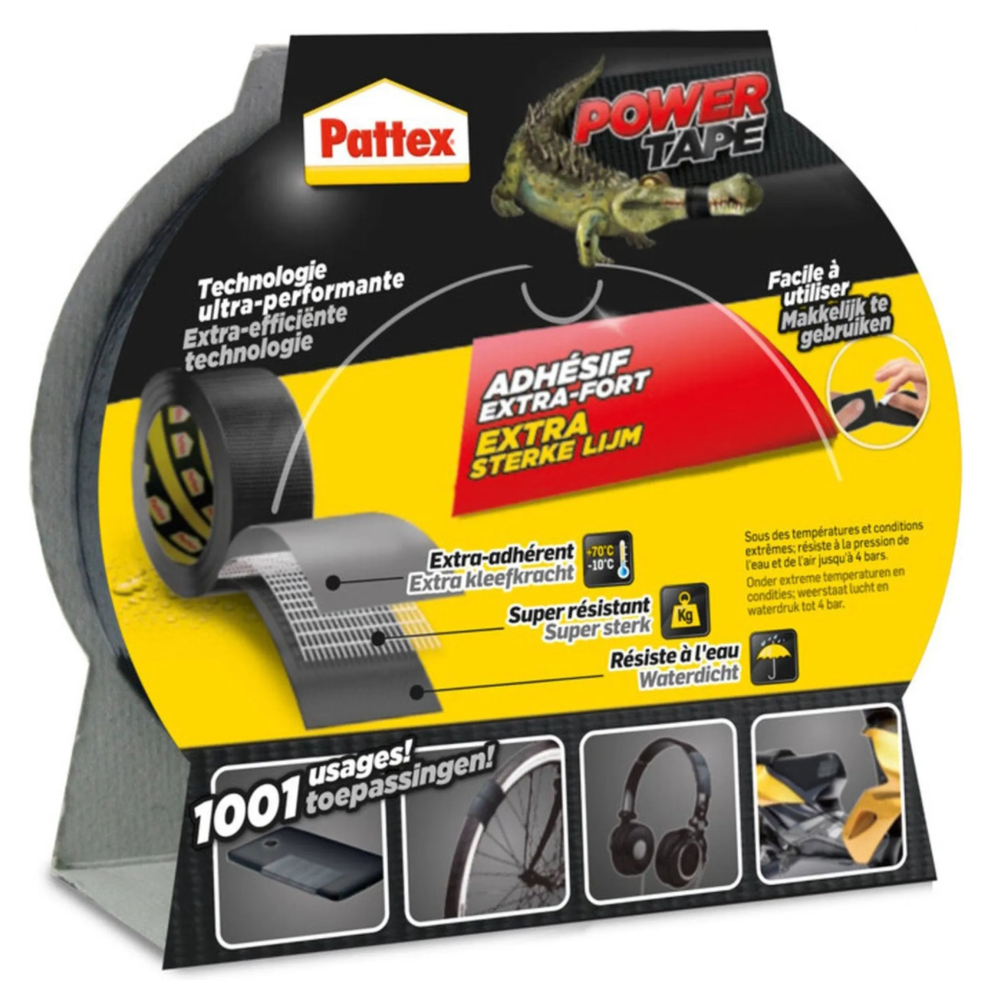 Power tape 10Mx50mm zwart Pattex