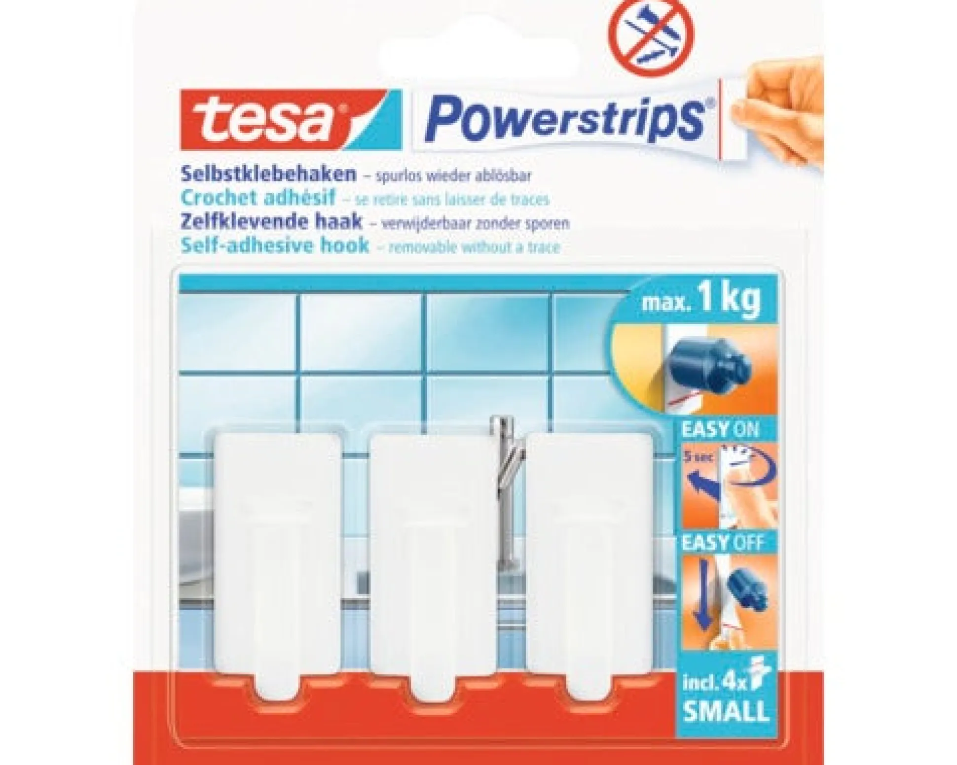 Powerstrip mini wit 57530 Tesa