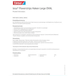 Powerstrips 58013 ovaal Tesa