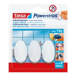Powerstrips haak S ovaal wit