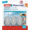Powerstrips haak S ovaal mat chrome