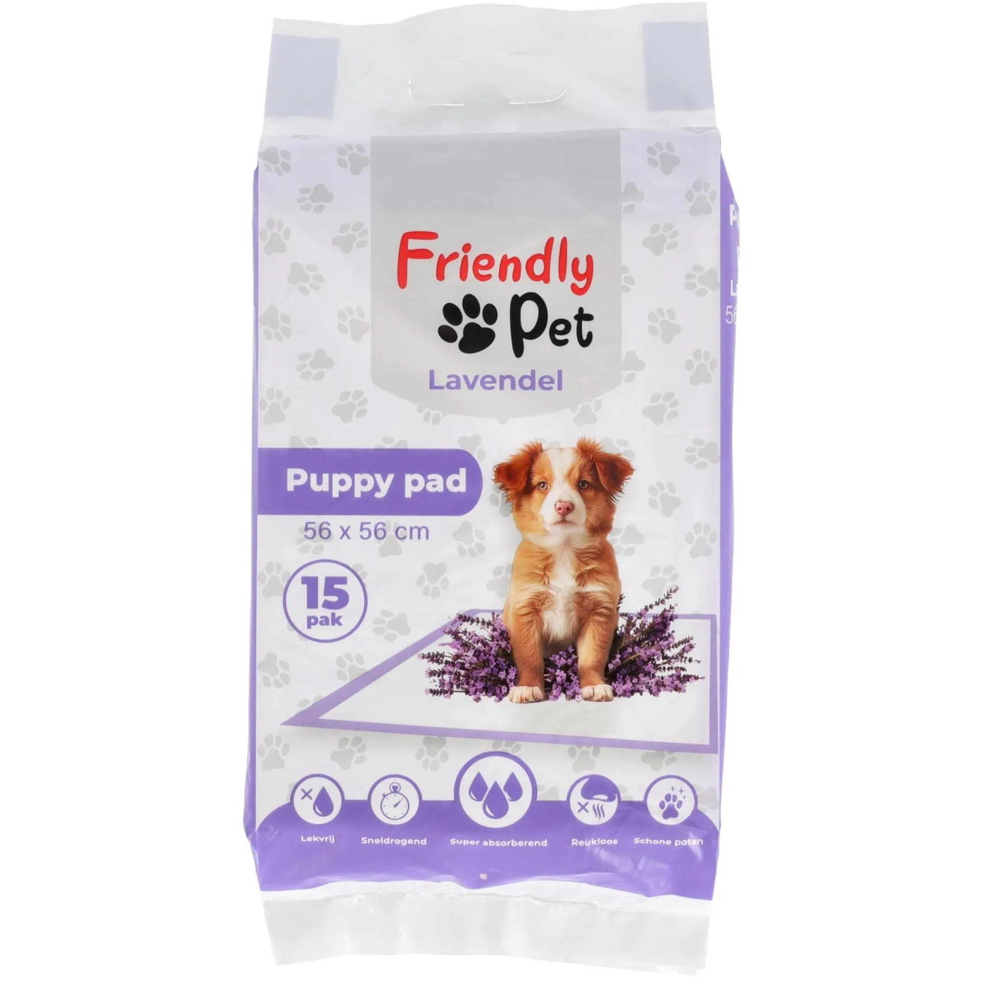 Puppy pad met lavendel 56 x 56 cm 15st.