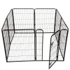 Puppyren 8-hoekig 77x61cm zwart