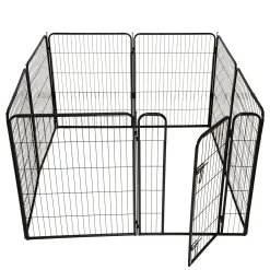 Puppyren 8-hoekig 77x61cm zwart