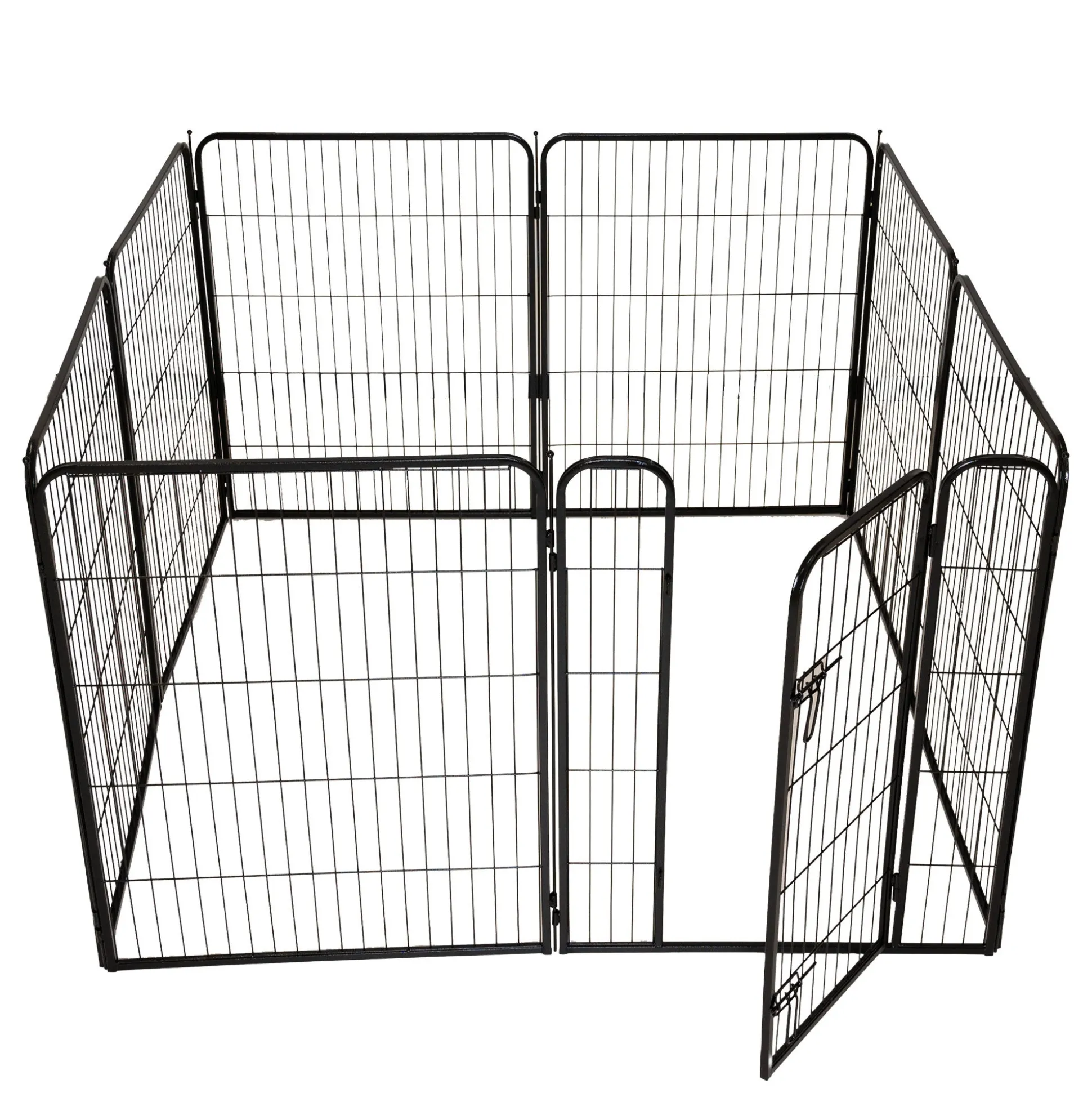 Puppyren 8-hoekig 77x61cm zwart