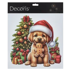 Raamsticker hond 30x30cm