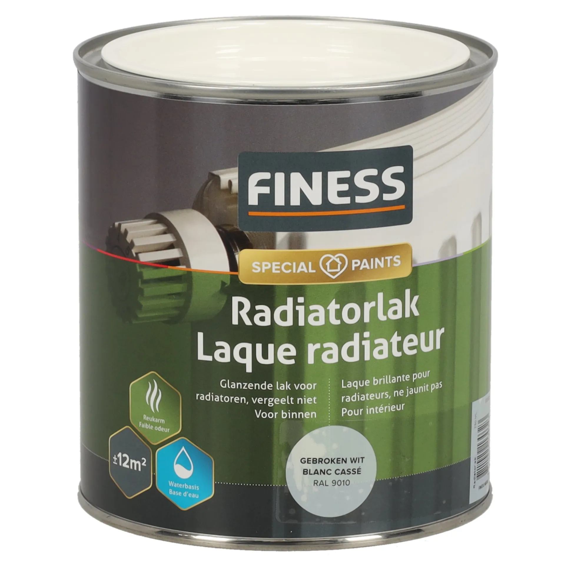 Radiatorlak g.wit 14205 750ml Fines