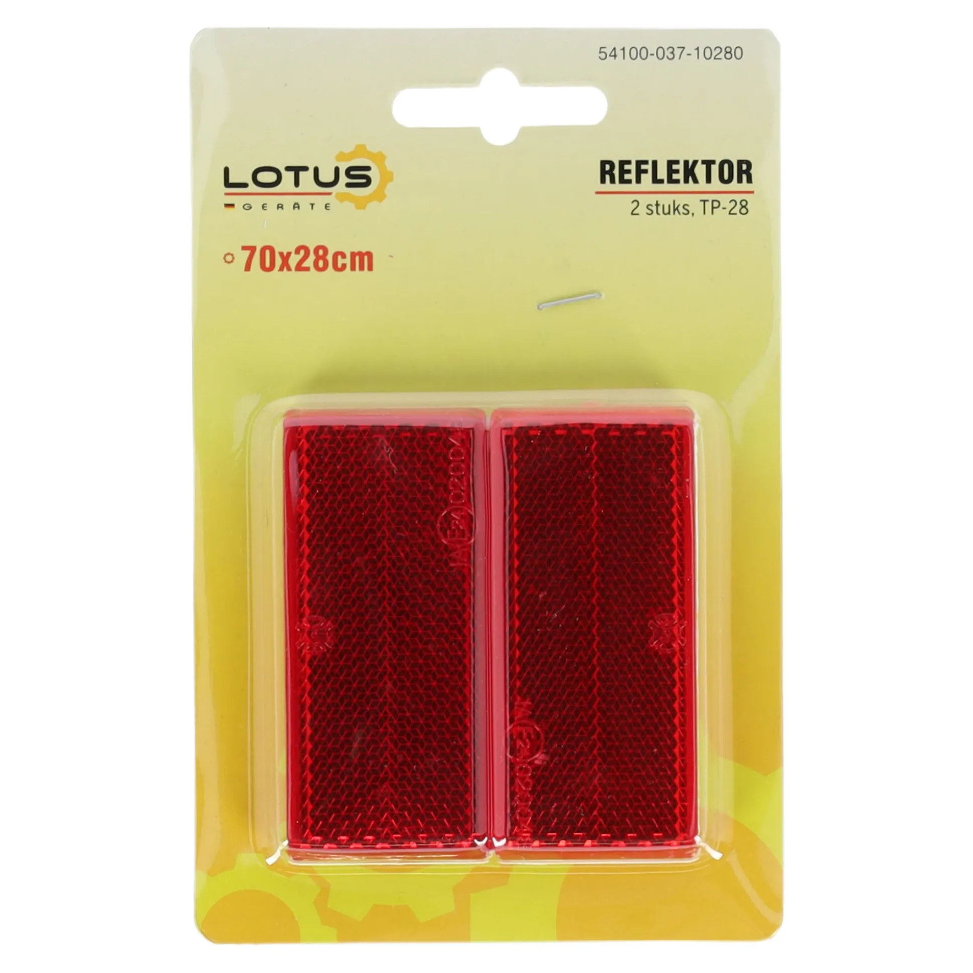 Reflektor RH 70x28mm rood 2st TP-028