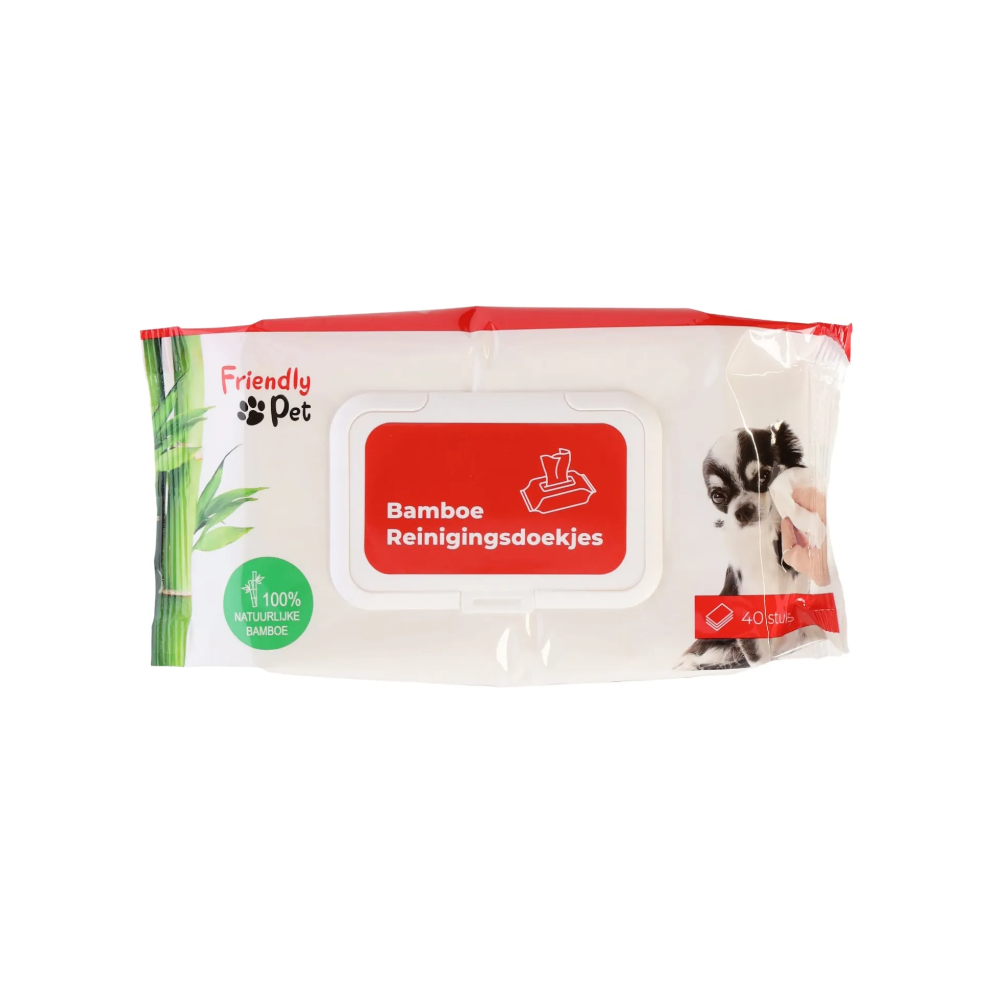 Reinigingsdoekjes huisdier bamboo 40st