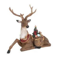 Rendier liggend 28 cm