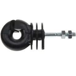 Ringisolator metalen paal