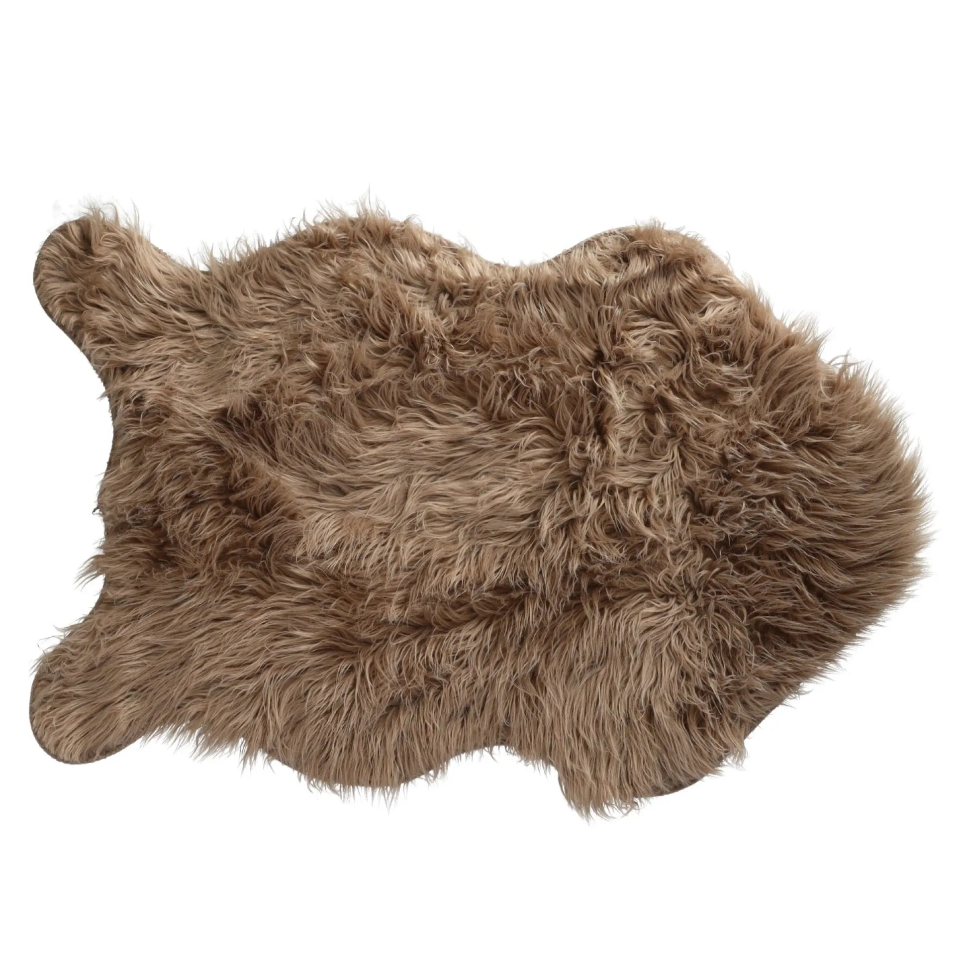 Schapenvel deco 60 x 90 cm taupe