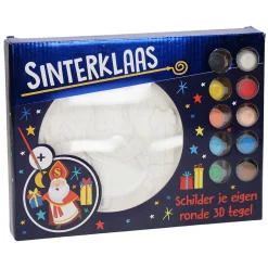 Schilder je eigen 3D tegel Sinterklaas