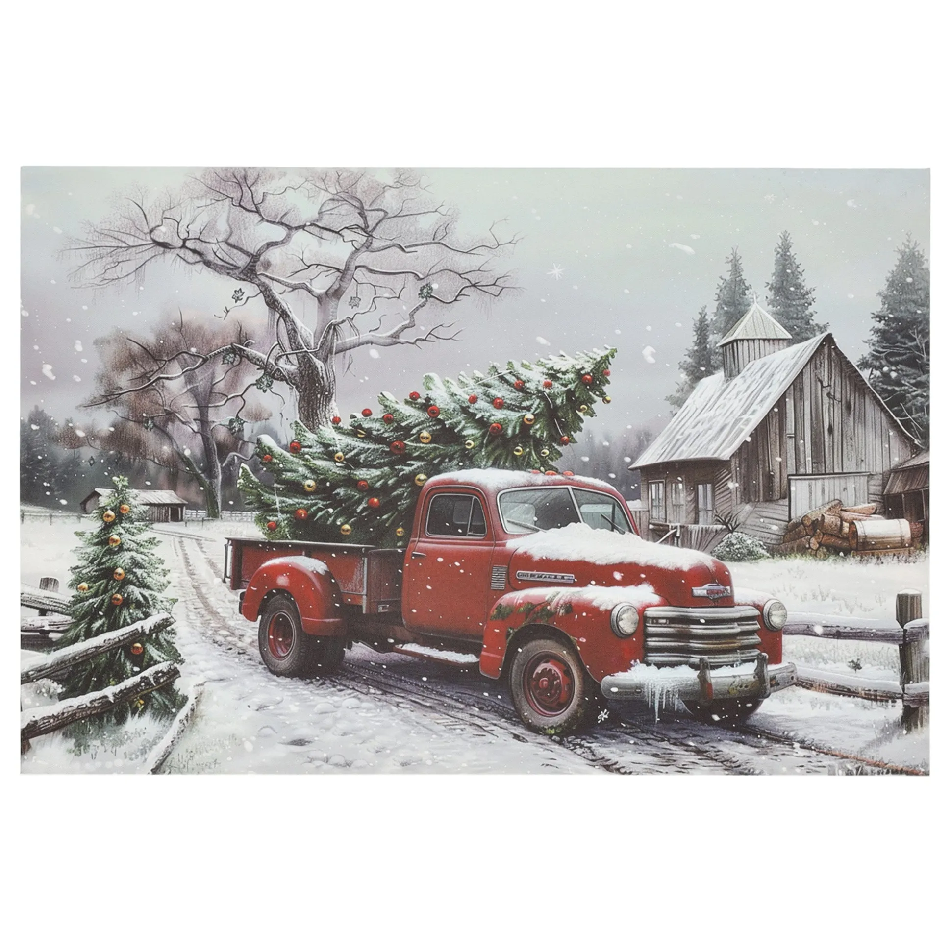 Schilderij LED truck boom 60 x 40 cm