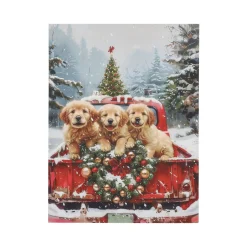 Schilderij Truck hond LED 30 x 40 cm