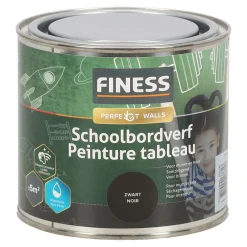 Schoolbordverf zwart 1428 500ml Finess