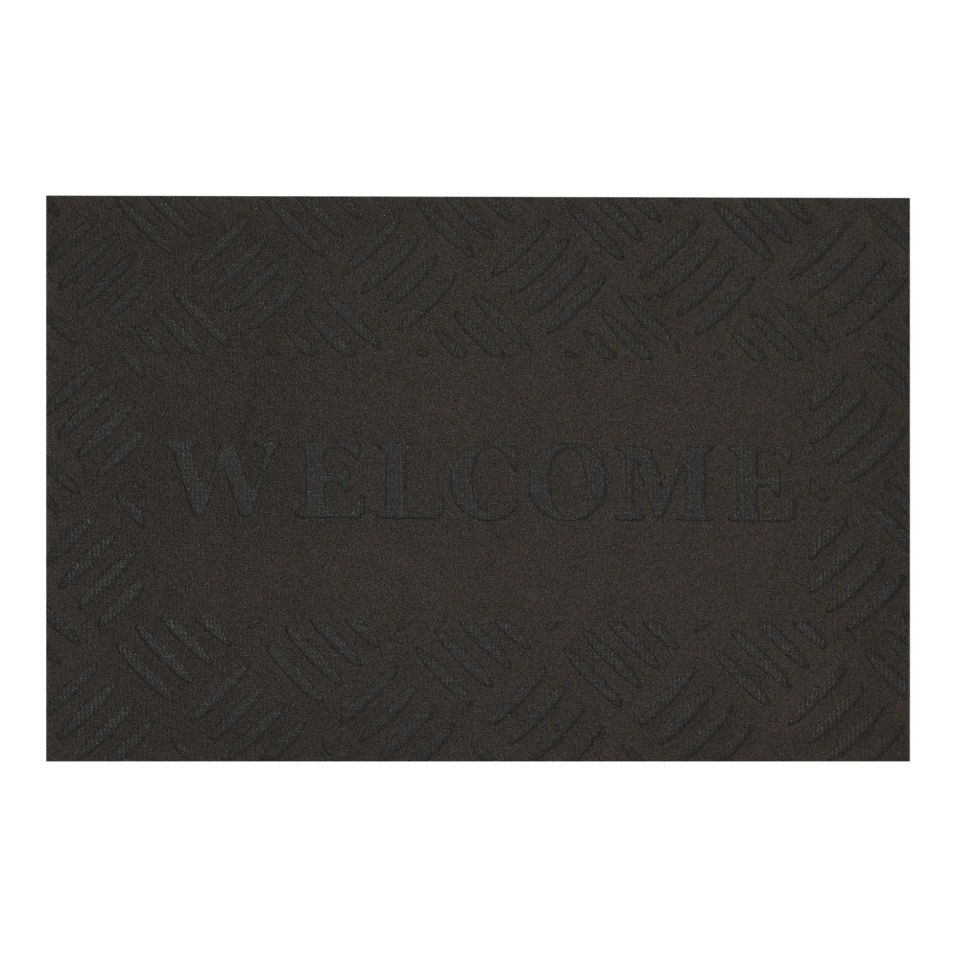 Schoonloopmat Welcome grijs 40x60 cm