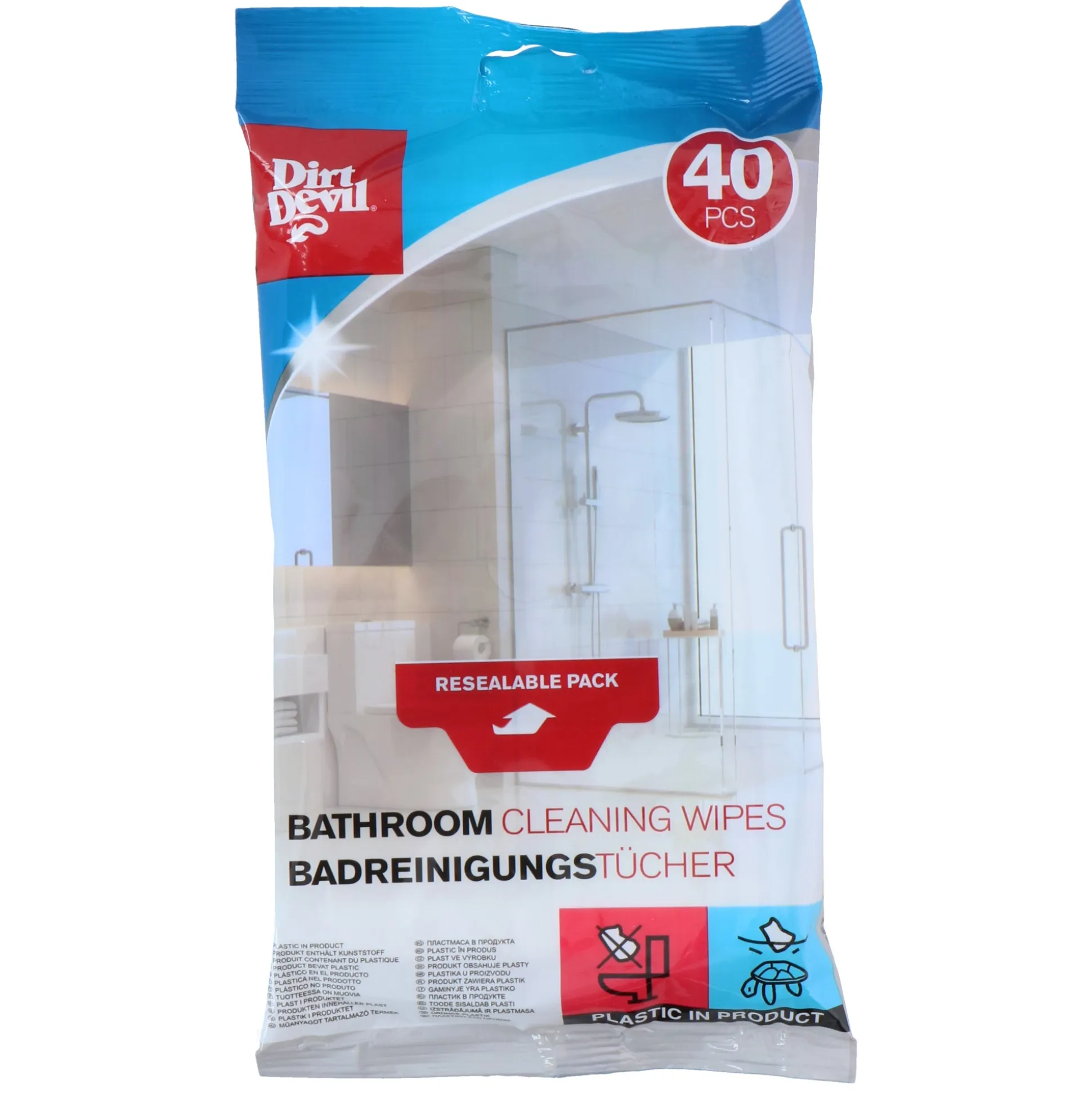 Schoonmaakdoekjes badkamer Dirt Devil