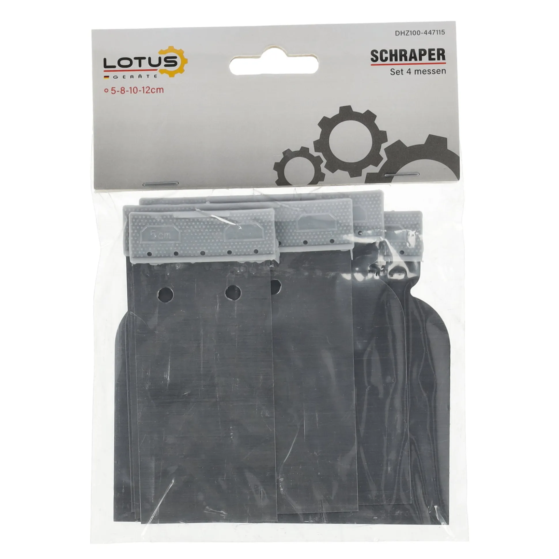 Schraper set 5-8-10-12 cm 4-delig Lotus