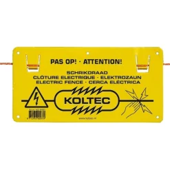 Schrikdraad bord pas op KO-65