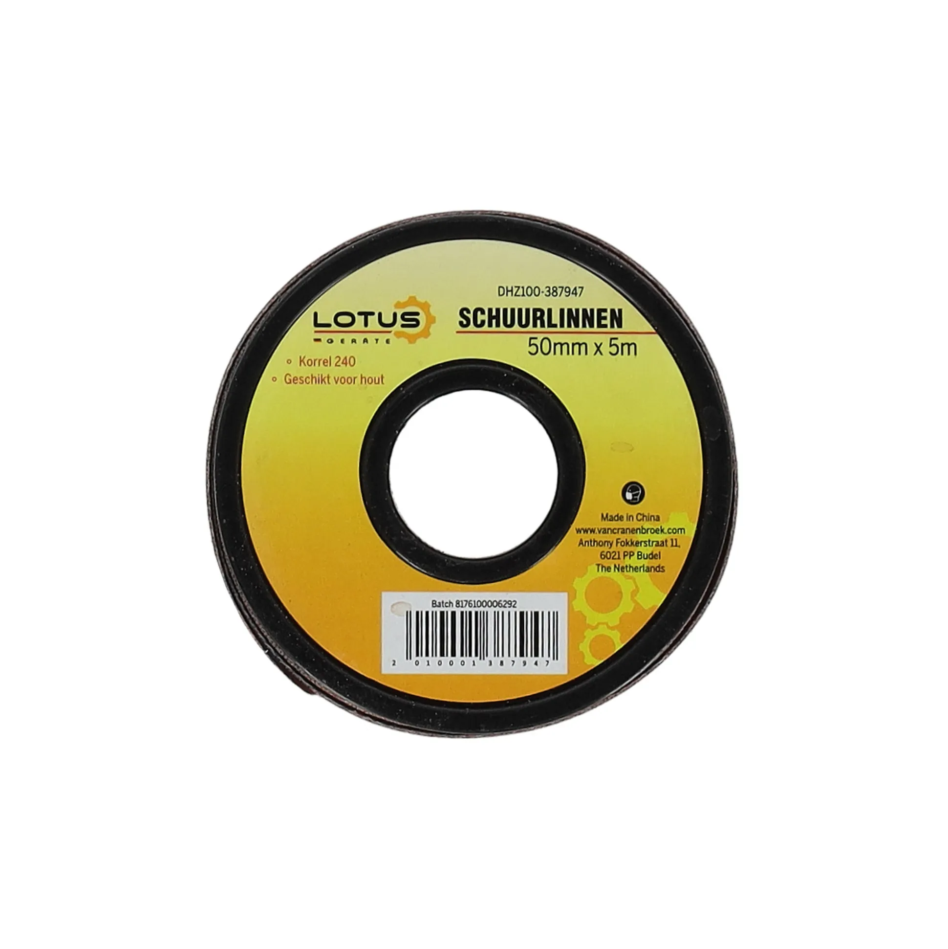 Schuurlinnen 50 mm x 5 m K240 Lotus