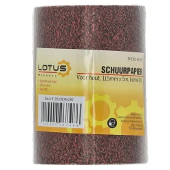 Schuurpapier rol hout 115 mm x 5m x K60