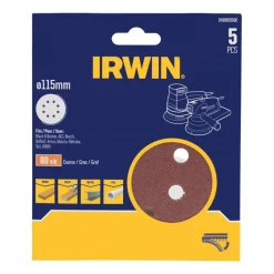 Schuurschijf Ø115mm K80 5st. Irwin