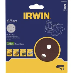 Schuurschijf Ø125mm K120 5st. Irwin