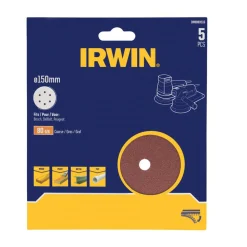 Schuurschijf Ø150mm K80 5st. Irwin