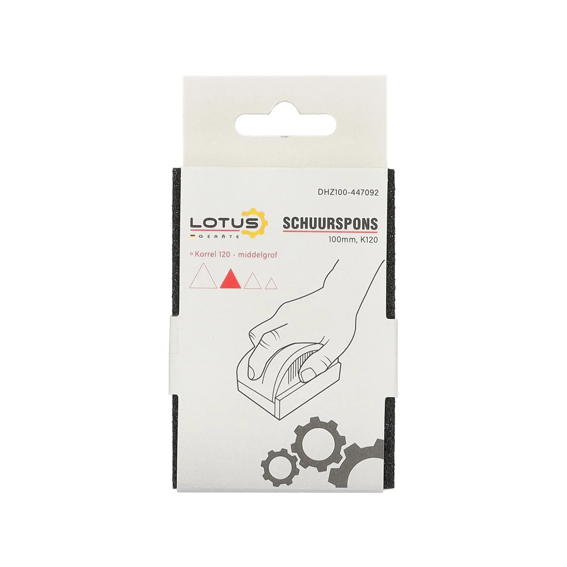 Schuurspons 100 mm K120 medium Lotus