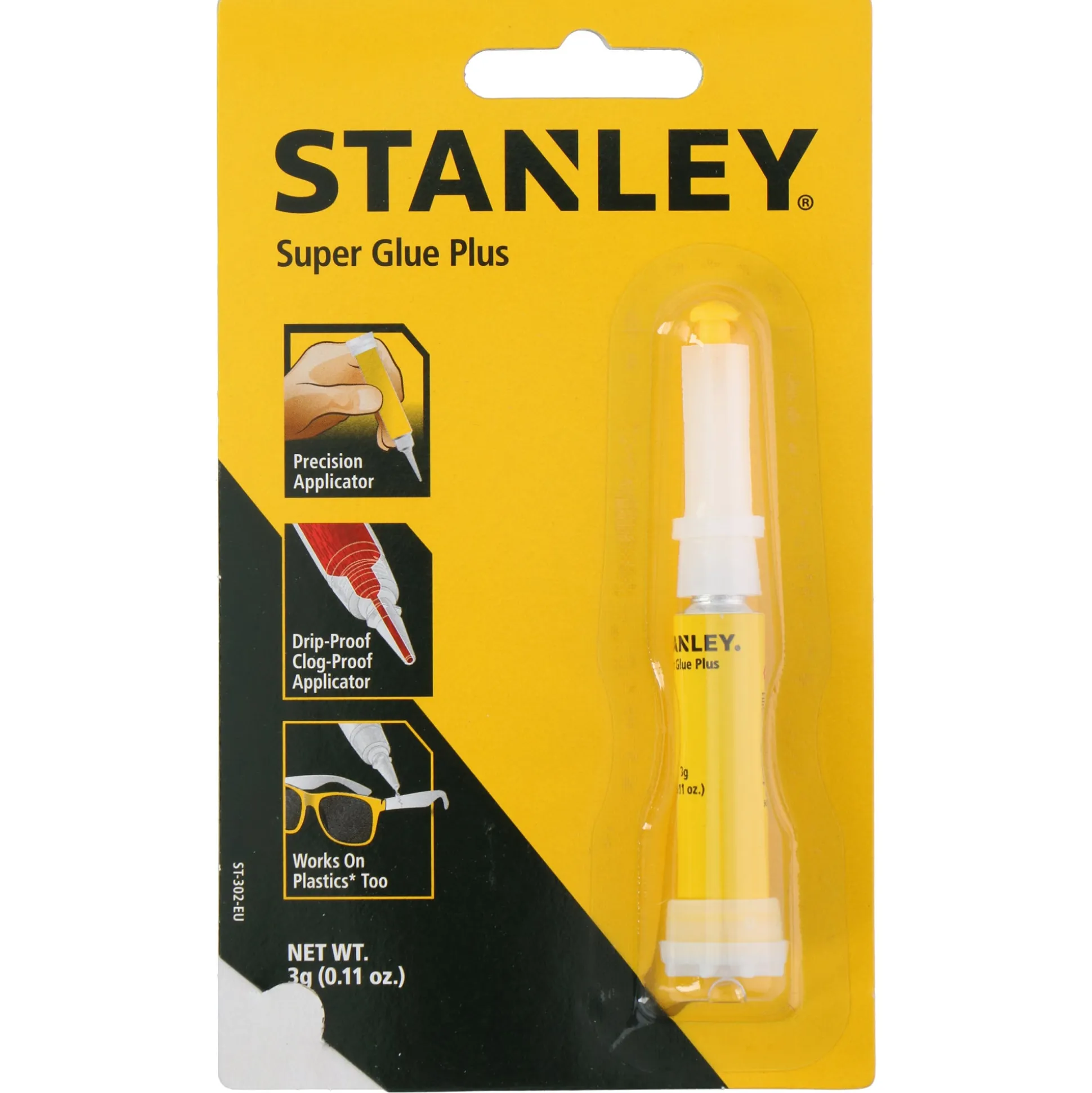 Secondelijm plus 3gr stanley