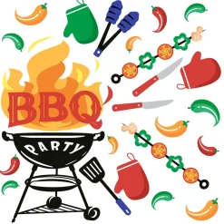 Servet 33 x 33 cm BBQ mix 20st