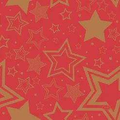 Servet 33 x 33 cm Holiday Star Red