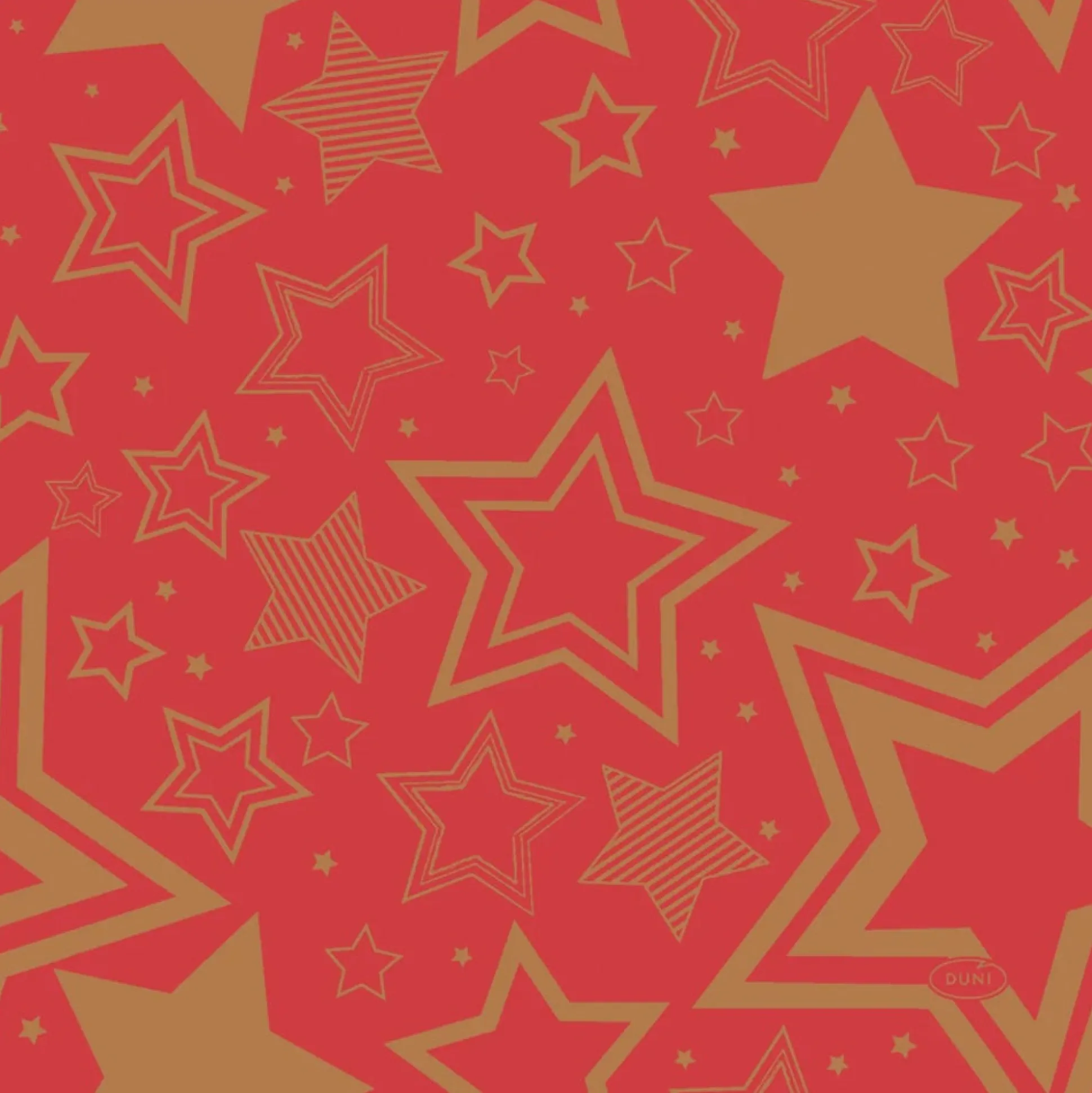 Servet 33 x 33 cm Holiday Star Red