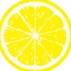 Servet 33 x 33 cm silhouettes - lemon 12st