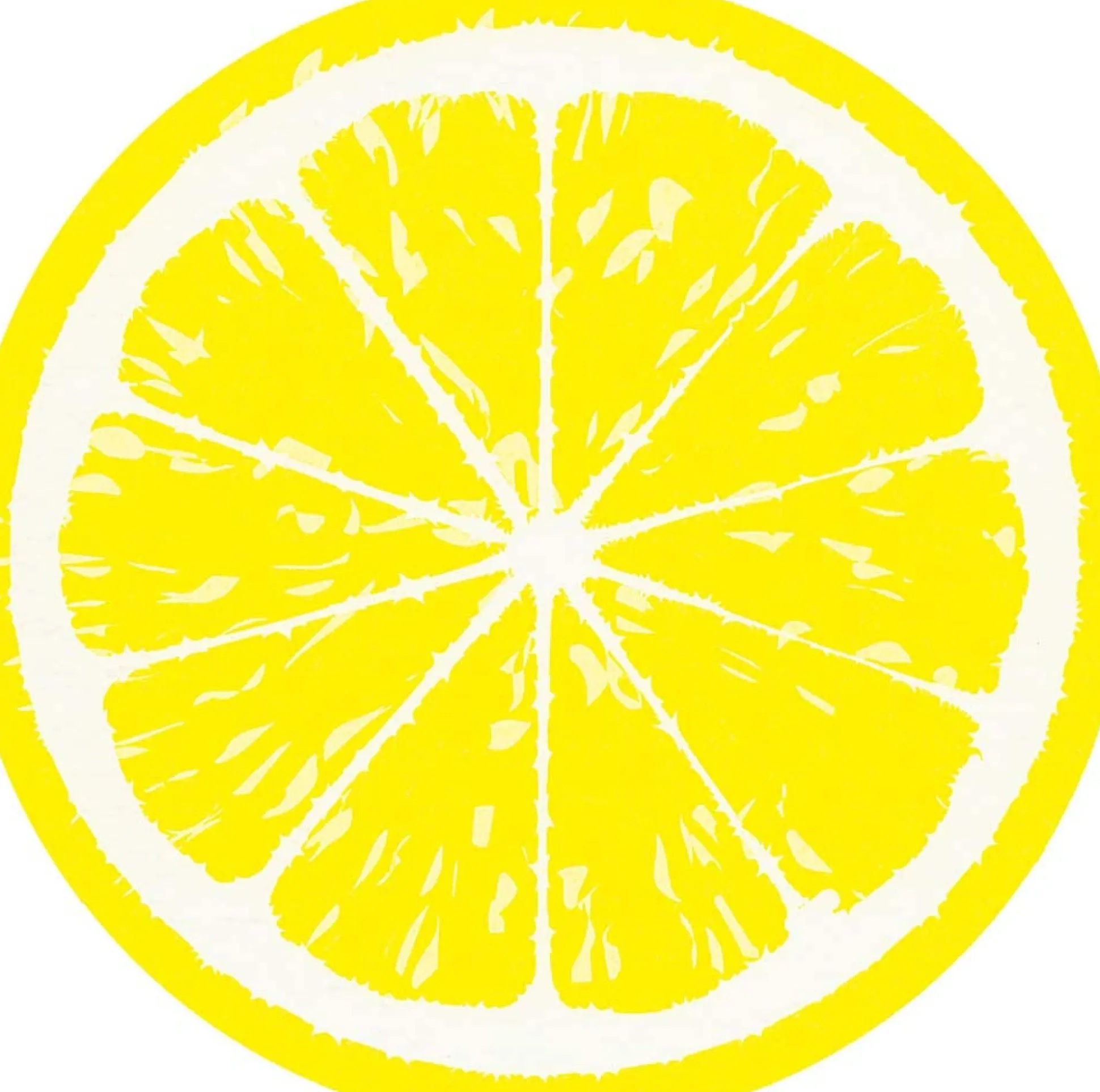 Servet 33 x 33 cm silhouettes - lemon 12st