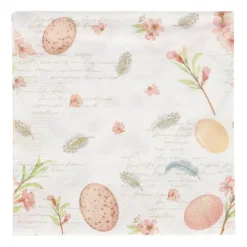 Servet 33x33cm eggs & feathers 20st