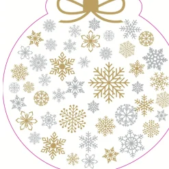 Silhouettes Servet 33 cm Snowflake Bauble