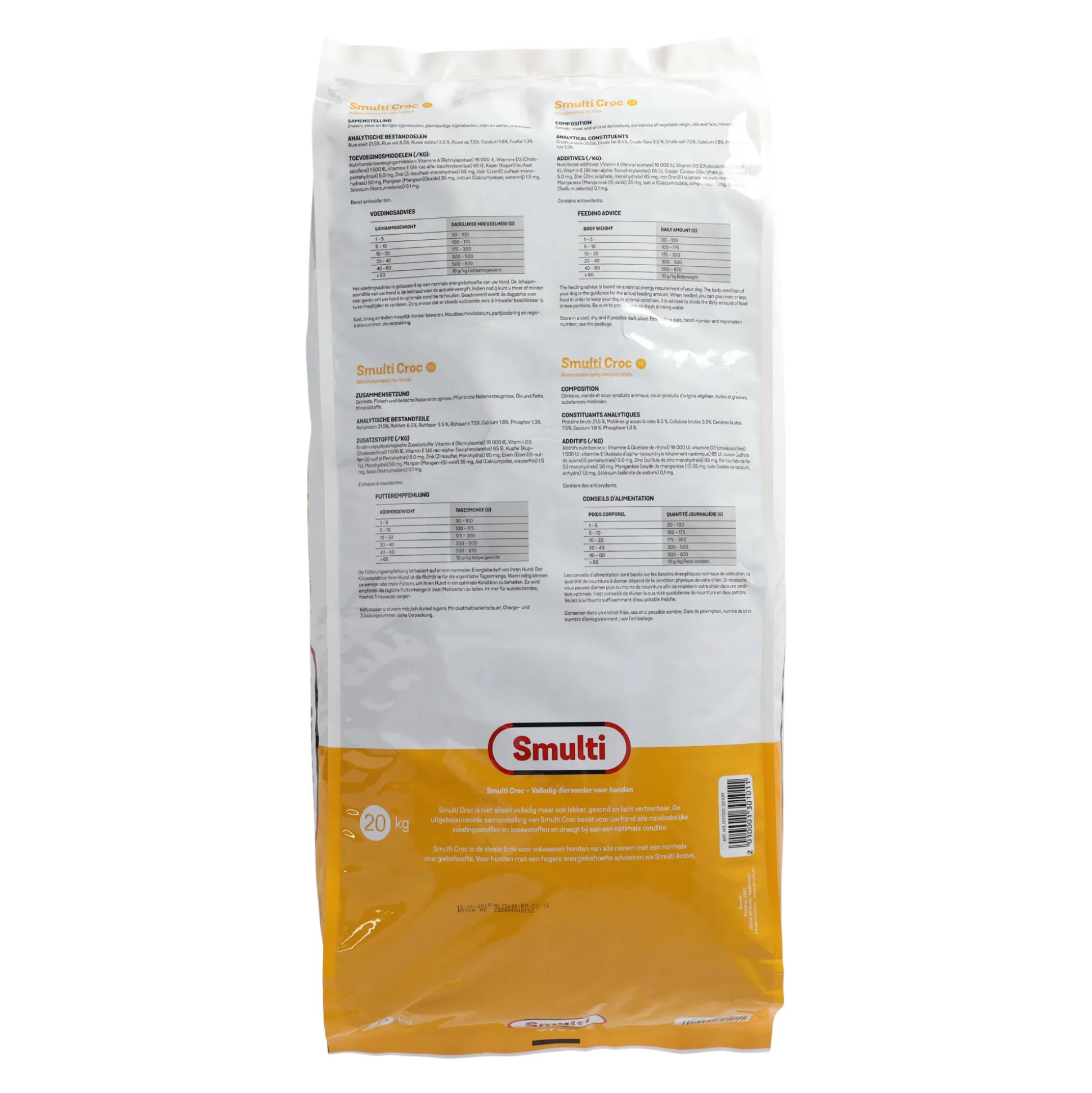 Smulti Croc hondenvoer 20kg
