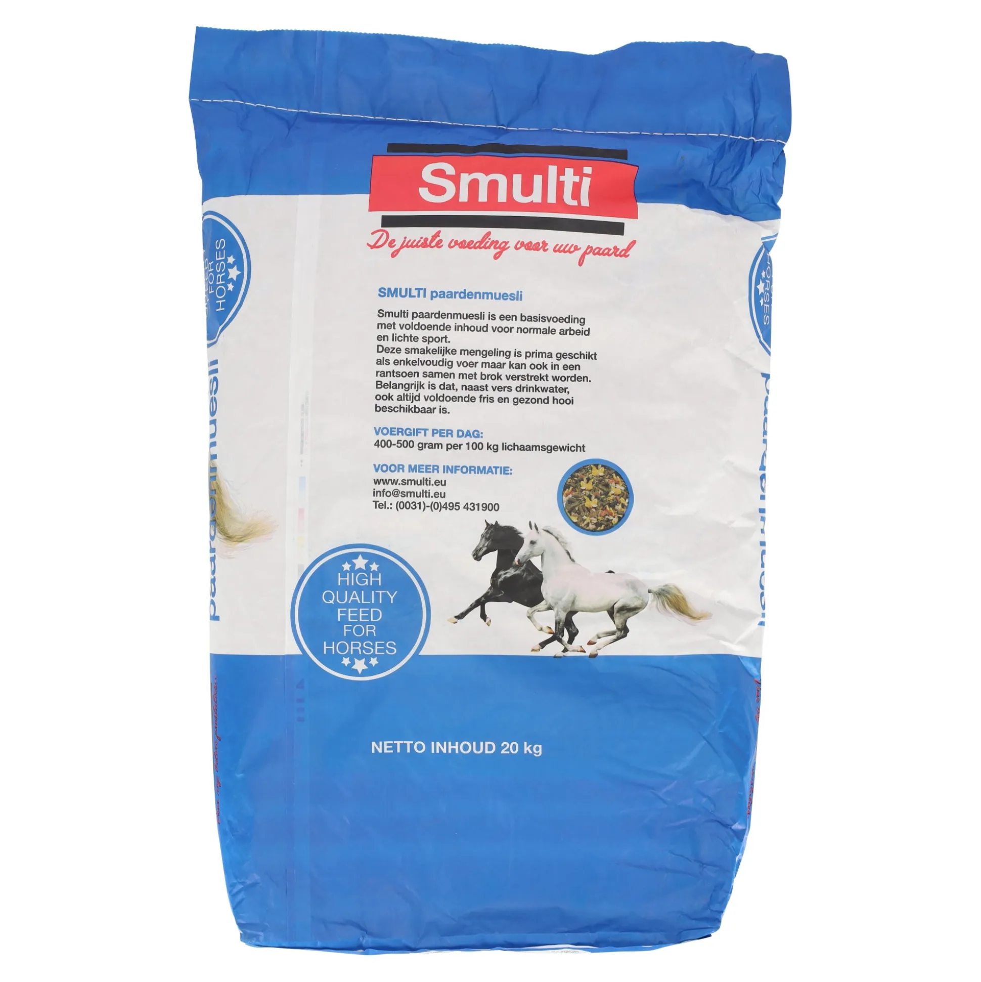 Smulti paarden muesli 20kg
